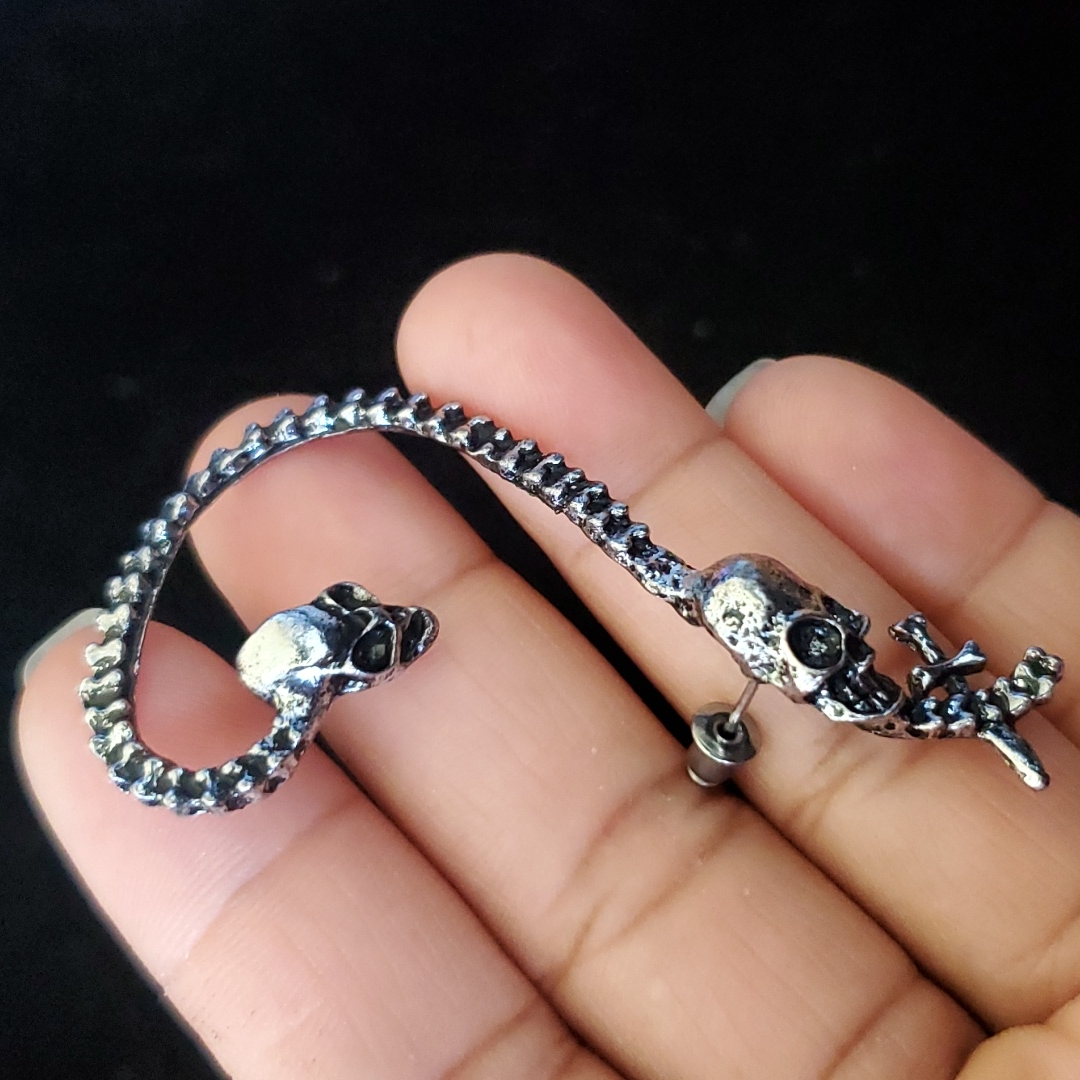 Fashion Skeleton Single Earring.